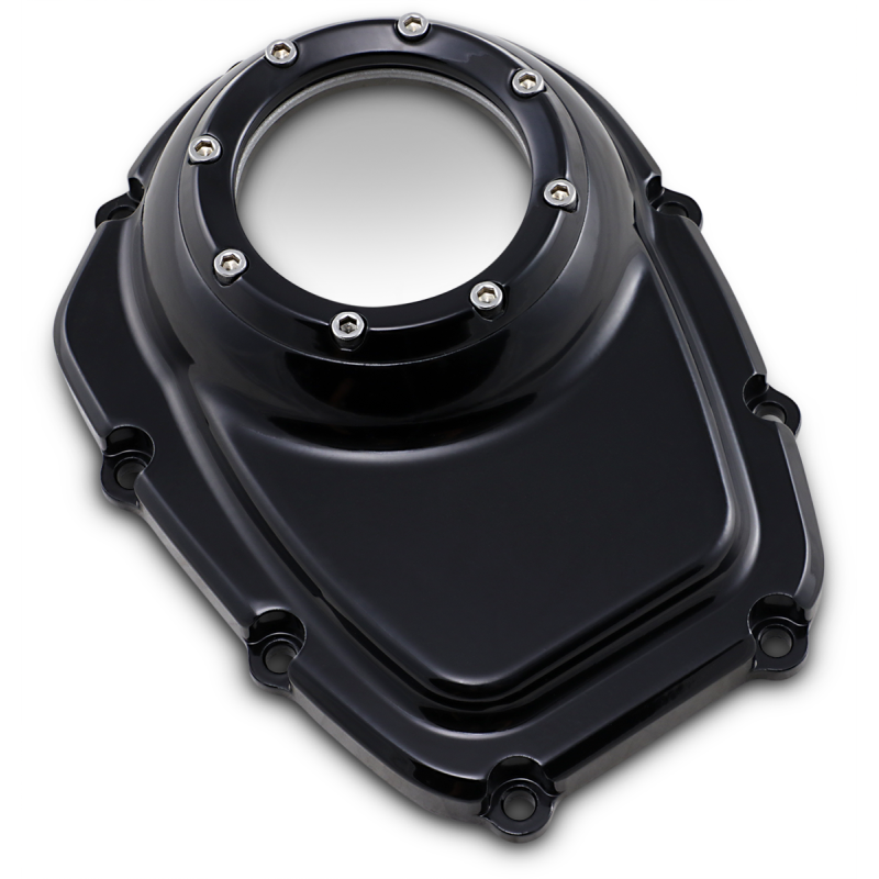 TRASK M8 CAM COVER Black Front - Driven Powersports