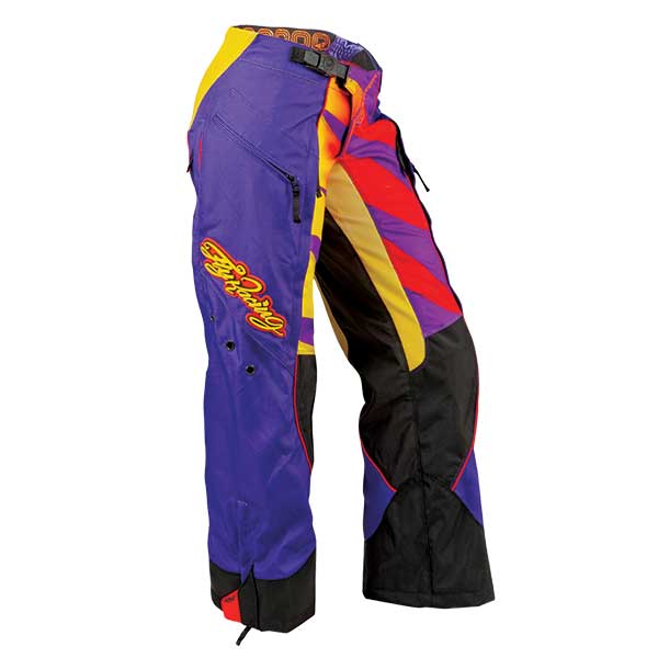 Fly Racing Women's Kinetic Over the Boot Pants Yellow/Purple 09/10 Women's - Driven Powersports