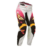Fly Racing Women's Kinetic Over the Boot Pants Pink/White 05/06 Women's - Driven Powersports