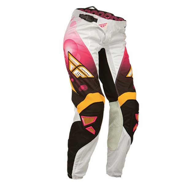 Fly Racing Women's Kinetic Over the Boot Pants Pink/White 05/06 Women's - Driven Powersports