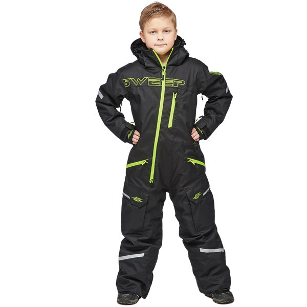 SWEEP YOUTH SNOWCORE EVO 2.0 INSULATED MONOSUIT Black Youth 4 - Driven Powersports
