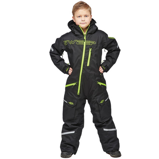 SWEEP YOUTH SNOWCORE EVO 2.0 INSULATED MONOSUIT Black Youth 6 - Driven Powersports