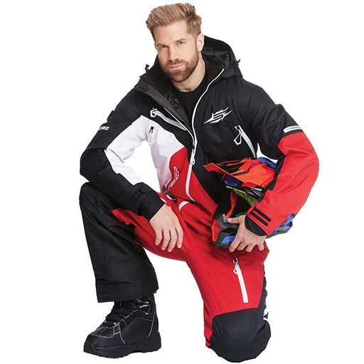 SWEEP MEN'S INSULATED SNOWCORE EVO 3.0 MONOSUIT Black/Red/White Men's Large - Driven Powersports