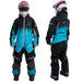 SWEEP WOMEN'S INSULATED TUNDRA MONOSUIT Light Blue/Black Fade/Pink Women's Large - Driven Powersports