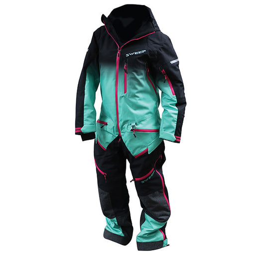 SWEEP WOMEN'S INSULATED TUNDRA MONOSUIT Green/Black Women's Small - Driven Powersports