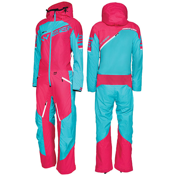 SWEEP WOMEN'S RAZOR INSULATED MONOSUIT Pink/Blue Women's Small - Driven Powersports