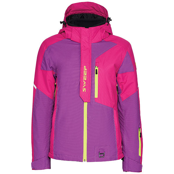 SWEEP WOMEN'S RECON INSULATED JACKET Purple/High-Visibility Women's Small - Driven Powersports