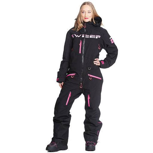 SWEEP WOMEN'S GRAVITY NON INSULATED MONOSUIT Black/Pink Women's Small - Driven Powersports