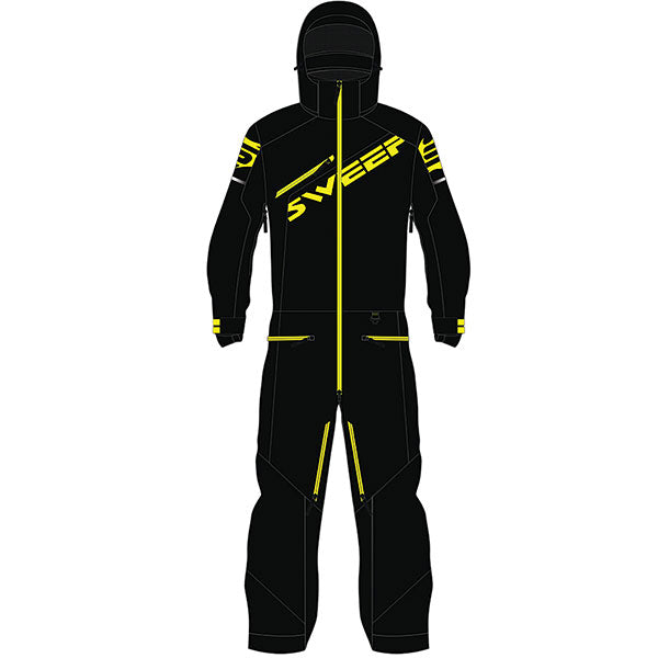 SWEEP YOUTH RAZOR INSULATED MONOSUIT Black/Yellow Youth Youth 10 - Driven Powersports