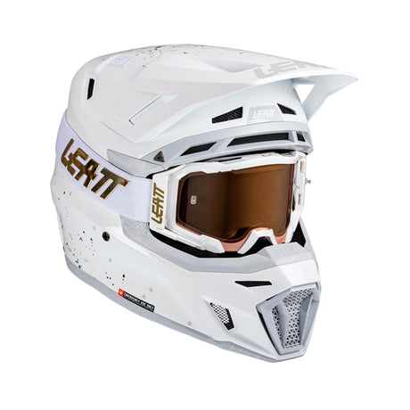 Leatt 8.5 Off-Road Helmet Kit V25 White XS - Driven Powersports