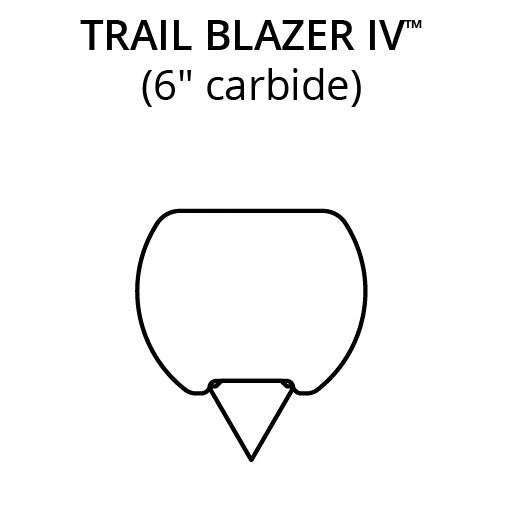 WOODY'S FLAT-TOP TRAIL BLAZER 6" CARBIDE TRAIL RUNNER (TSL4-3200) - Driven Powersports