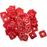 WOODY'S SQUARE GRAND DIGGER BACKER PLATES Red 48 Package 5/16" - Driven Powersports