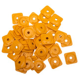 WOODY'S SQUARE GRAND DIGGER BACKER PLATES Yellow 48 Package 5/16" - Driven Powersports