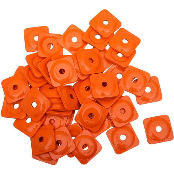 WOODY'S SQUARE GRAND DIGGER BACKER PLATES Orange 48 Package 5/16" - Driven Powersports