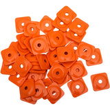 WOODY'S SQUARE GRAND DIGGER BACKER PLATES Orange 48 Package 5/16" - Driven Powersports