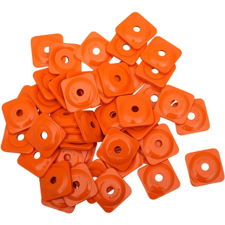 WOODY'S SQUARE GRAND DIGGER BACKER PLATES Orange 48 Package 5/16" - Driven Powersports