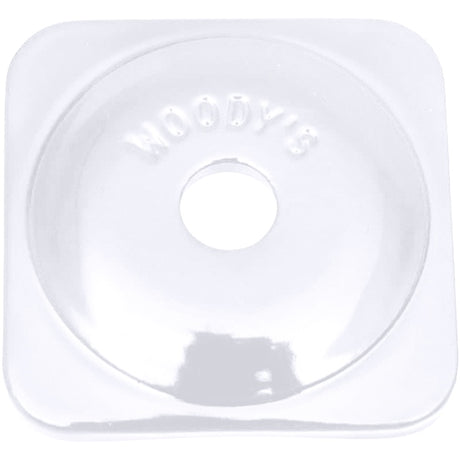 WOODY'S SQUARE GRAND DIGGER BACKER PLATES White 48 Package 5/16" - Driven Powersports