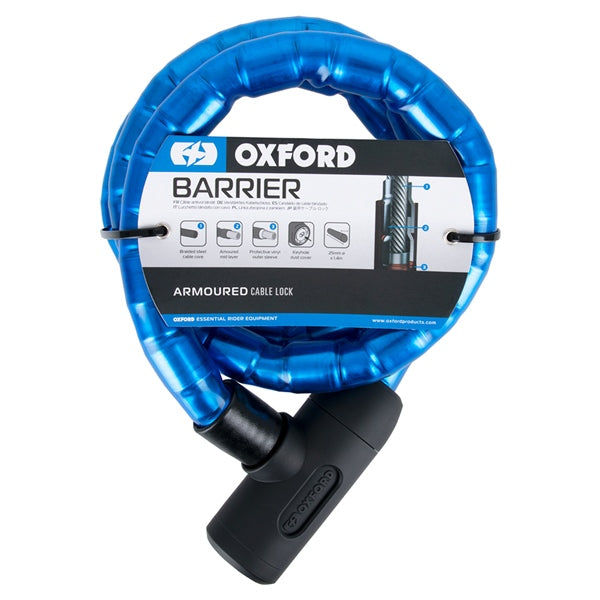 Oxford Barrier Armoured Cable Blue - Driven Powersports