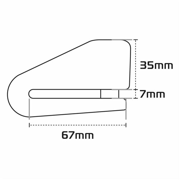 OXFORD PRODUCTS DISC LOCK ALPHA XA14 ALARM 14MM SST/BK (LK218) - Driven Powersports