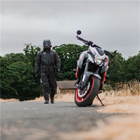 Oxford Oversuit Rainseal Black - Driven Powersports