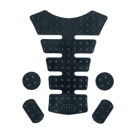 Oxford Universal Silicone Tank Pad Solid Color Black - Driven Powersports