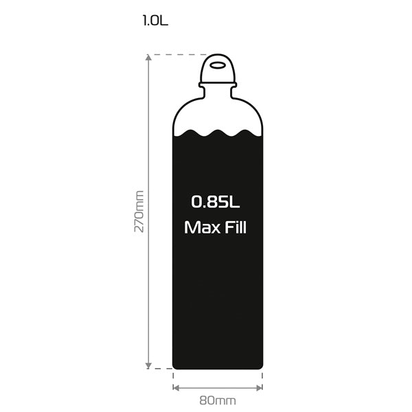 Oxford Fuel Flask Black - Driven Powersports
