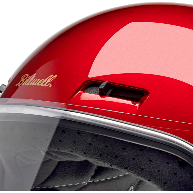 BILTWELL HELMET GRINGO SV Red Detail - Driven Powersports