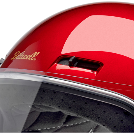 BILTWELL HELMET GRINGO SV Red Detail - Driven Powersports