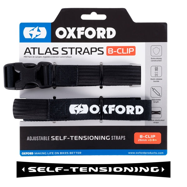 Oxford Atlas B-Clip Black - Driven Powersports