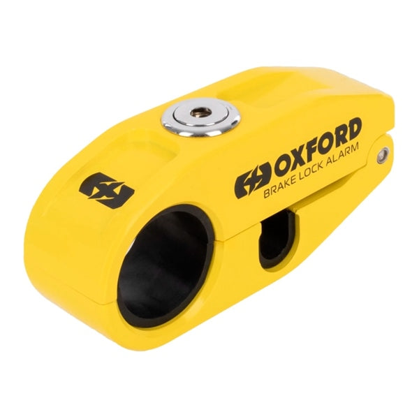 Oxford Alarmed Brake Lever Lock Yellow - Driven Powersports