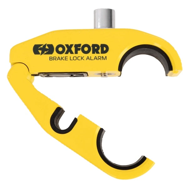 Oxford Alarmed Brake Lever Lock Yellow - Driven Powersports