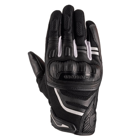 Oxford Omega 1.0 Air Gloves Black/White XL - Driven Powersports