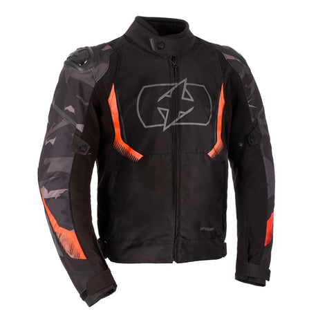 Oxford Omega 1.0 Jacket Black/Camo/Red S - Driven Powersports