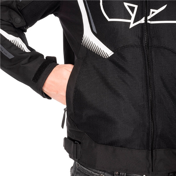 Oxford Omega 1.0 Air Jacket Black/White 2XL - Driven Powersports