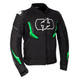 Oxford Omega 1.0 Air Jacket Black/Green 2XL - Driven Powersports