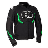 Oxford Omega 1.0 Air Jacket Black/Green 2XL - Driven Powersports