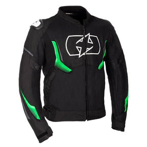 Oxford Omega 1.0 Air Jacket Black/Green 2XL - Driven Powersports