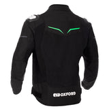 Oxford Omega 1.0 Air Jacket Black/Green 2XL - Driven Powersports
