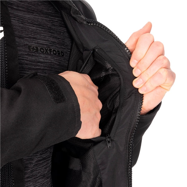 Oxford Omega 1.0 Air Jacket Black/Green 2XL - Driven Powersports