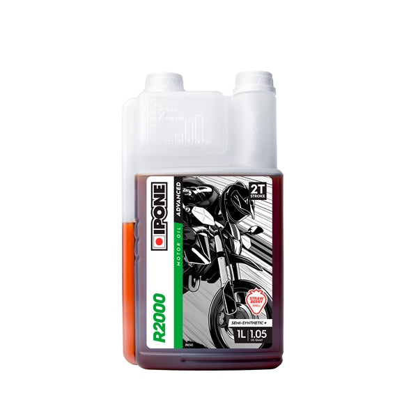 Ipone R2000 Engine Oil - Strawberry Smell Semi-Synthetic - Driven Powersports