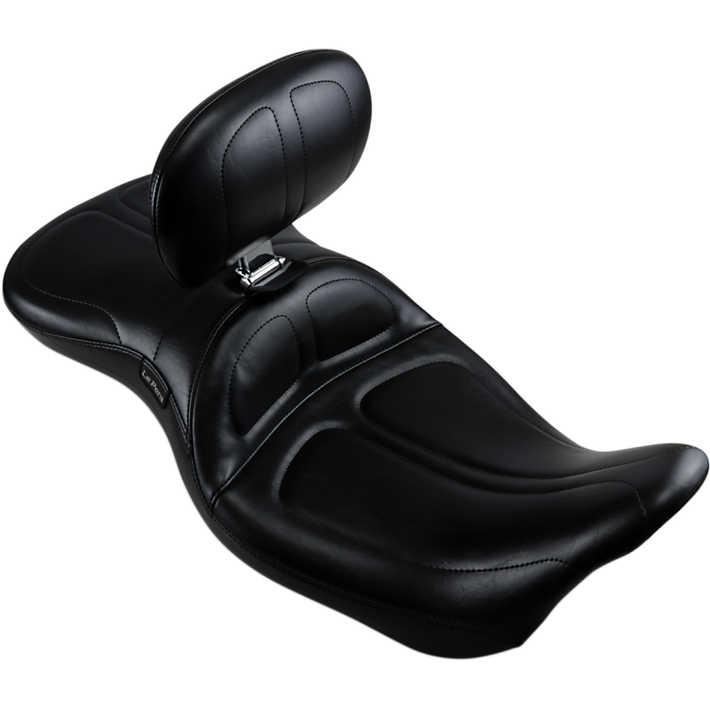 LE PERA SEAT MAVERICK W/ BACKREST STITCHED 08+ FLH Front - Driven Powersports