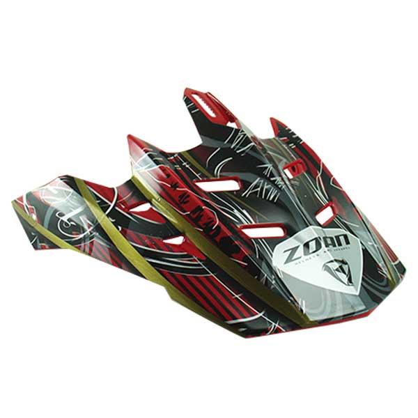 Zoan MX-1 PLAGUE VISOR Red - Driven Powersports
