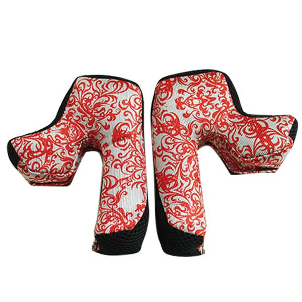 Zoan MX-1 CROSSBONES GENERATION 2 CHEEK PADS Red 3XL - Driven Powersports