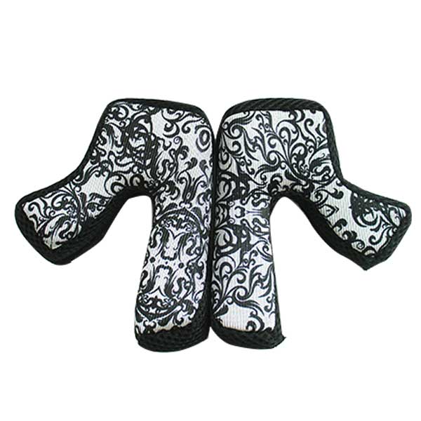 Zoan MX-1 CROSSBONES GENERATION 2 CHEEK PADS Silver 3XL - Driven Powersports
