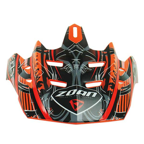ZOAN MX-1 PLAGUE VISOR Orange - Driven Powersports