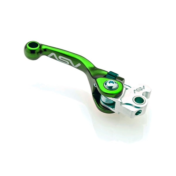 ASV F4 Series Off-Road Brake Lever For Honda / Kawasaki / Suzuki Green - Driven Powersports