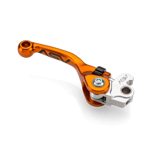 ASV F4 Series Off-Road Brake Lever For Honda / Kawasaki / Suzuki Orange - Driven Powersports