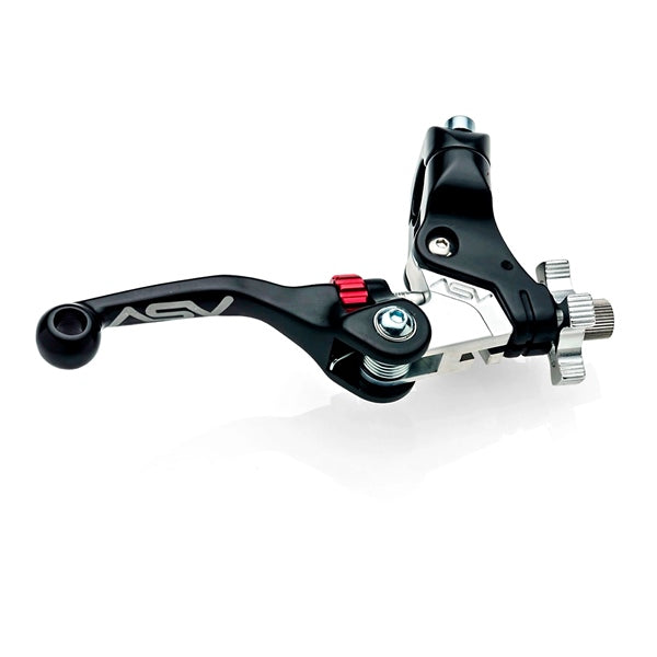 ASV F4 Série Off-Road Brake Lever With Perch For Honda & More Black - Driven Powersports