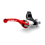 ASV F4 Série Off-Road Brake Lever With Perch For Honda & More Red - Driven Powersports
