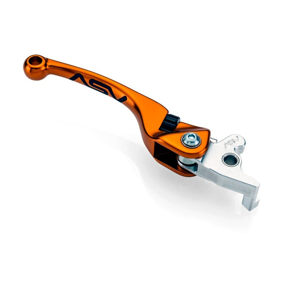 ASV F4 Series Off-Road Brake Lever For Honda / Kawasaki / Suzuki Orange - Driven Powersports